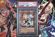 YuGiOh! PSA 9 Sky Striker Ace - Raye Quarter Century Rare Alt Art RA04-EN026