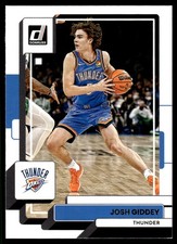 Josh Giddey 2022-23 Donruss #102 Oklahoma City Thunder 32995 Basketball Card