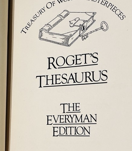 Roget's Thesaurus: The Everyman Edition Complete & Unabridged 1982 HC - Picture 3 of 5