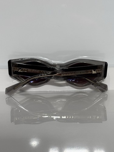 Gafas de sol unisex Valentino V-Tre VLS-101C-51 gris dorado grueso acetato - Imagen 4 de 7