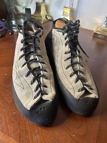 Mad Kletterschuhe Phoenix grau Leder Leistung sportlich Herren Größe 12,5