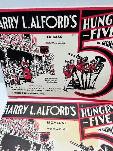 Harry L. Alford's Hungry Five Alemania Trombón Trompeta Clarinete Bajo Grieta Sabia - Imagen 10 de 11