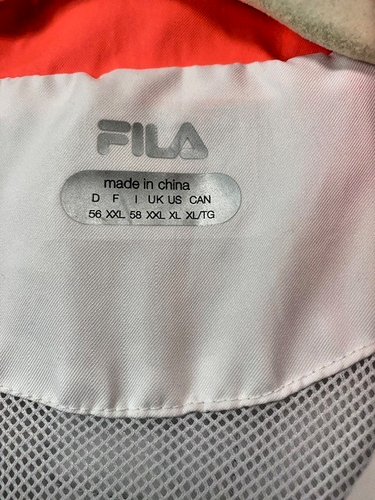 Fila Sony Open Tennis Windbreaker Full Zip Jacke - Weiß - Herren XL - Bild 4 von 4