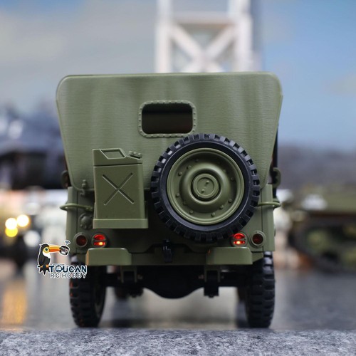 1:14 4*4 RCMilitary Truck HG4 58 Convertible OffRoad Combat Vehicle 2Speed Smoke - Picture 16 of 22