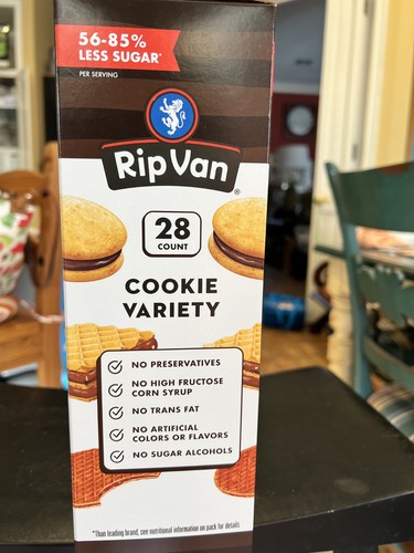 Rip Van Mini Wafer Cookie Sorte -56-85% weniger Zucker - 28 Stück - Bild 3 von 4