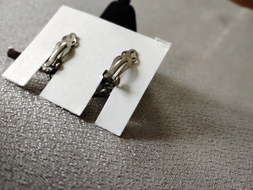 Orecchini Vintage Argento Sterling Turchese Corallo Etnico Pendente Boho Donna Clip On - Foto 5 di 5