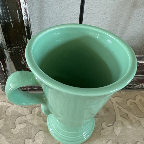 Fiesta Ware Pedestal Mug Sea Mist Embossed 18 Ounce - Picture 2 of 5