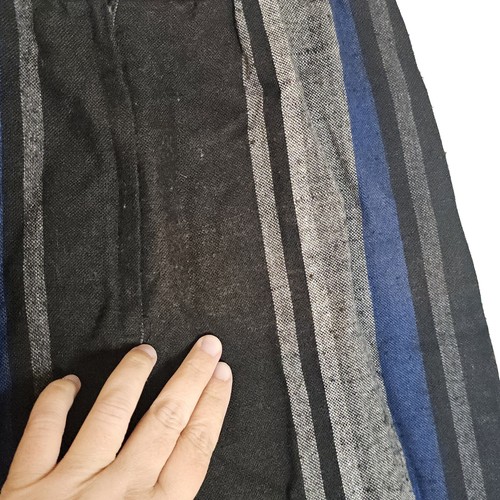 Conjunto Falda Dawn Joy Fashions Mujer 9/10 Azul Baja Rayas Manta Mexicana Alfombra De Colección - Imagen 18 de 23