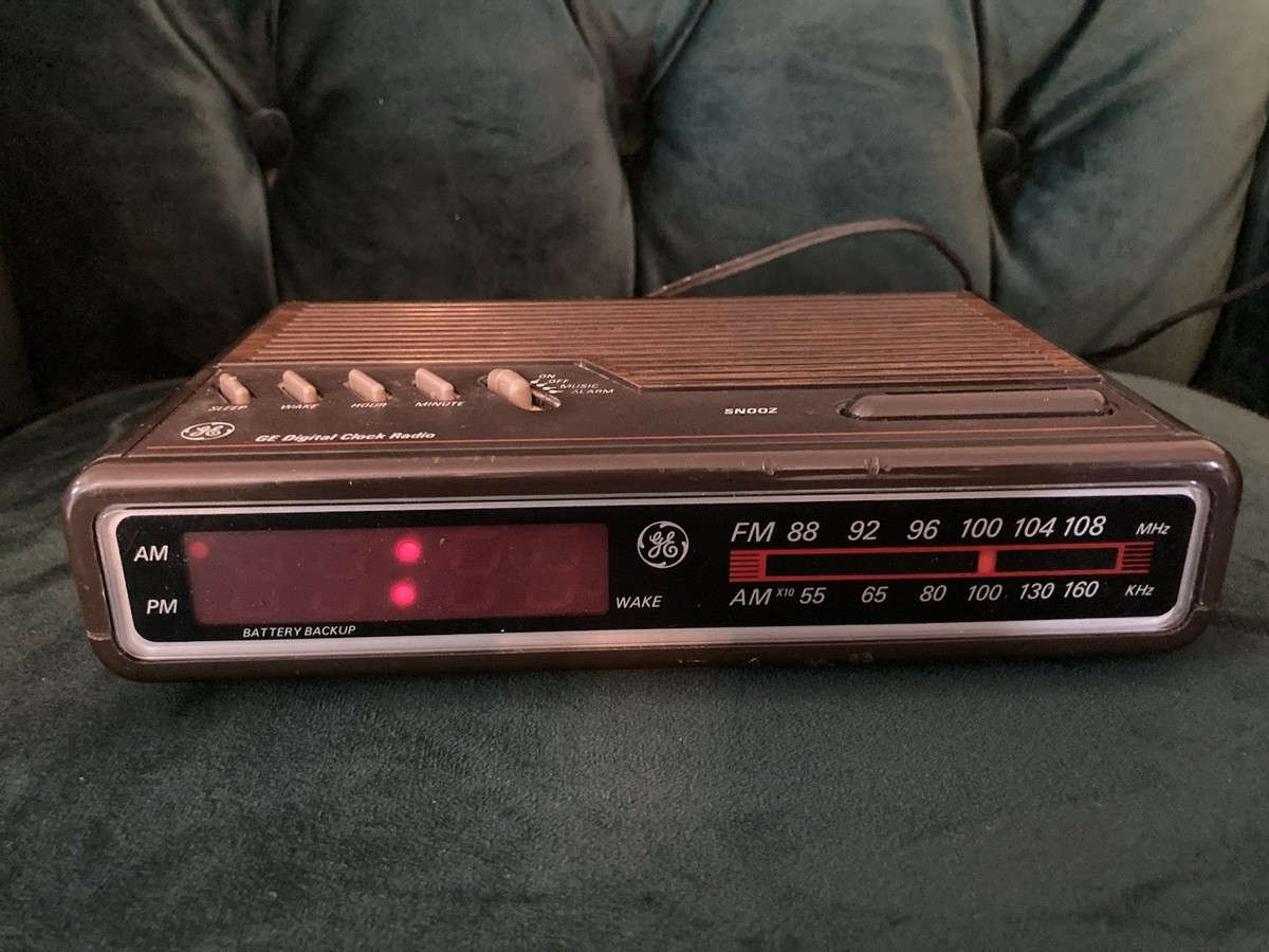 【動作未確認】VOLKS electronic clock radio 1980s Vintage GE Model 7-4612B Radio Works Clock Doesn't | eBay