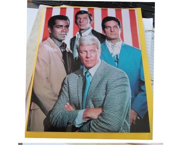 Vintage Mission Impossible TV Show Group Photograph Leonard Nimoy Peter Graves