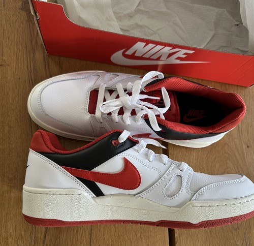 Nike Full Force Low Weiß Rot Schwarz 46 US12 UK 11 Neu *****OVP Sneaker - Bild 3 von 11