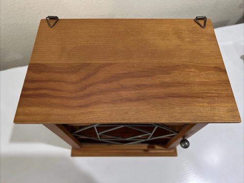 Curio Cabinet Wood Open Metalwork Scroll SPI San Francisco USA Wall Mount Table - Picture 6 of 12
