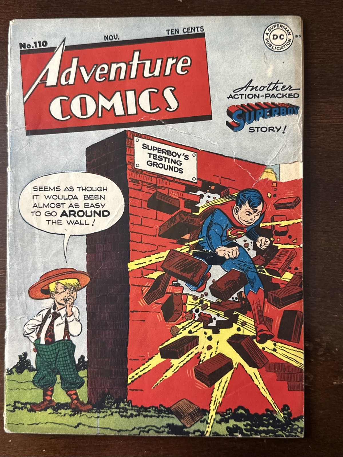 ADVENTURE COMICS #110 DC Comics 1946 Superboy
