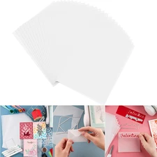CYFUN DESIGN 60 Pack Vellum Paper Sheets, 115GSM Heat Resistant Translucent Vell