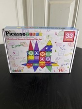 PicassoTiles 33 Piece Building Blocks 33pcs Educational Kit 3D Building Open box