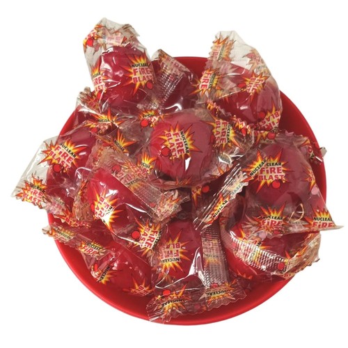 Nuclear Fire Ball Candy Super Hot Cinnamon Jawbreaker Individually Wrapped - Picture 2 of 6