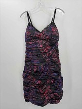Pre-Owned Guess Black Size 10 Knee Length Sleeveless Dress