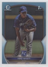 2023 Bowman Draft Chrome Sky Blue Refractor Hiro Wyatt #BDC-80 00ht