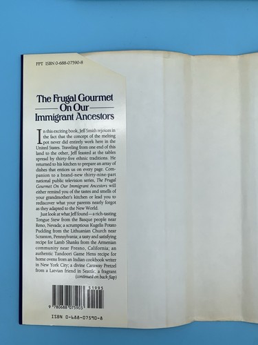 Vintage THE FRUGAL GOURMET ON OUR IMMIGRANT ANCESTORS 1st Edition Jeff Smith - Afbeelding 3 van 23