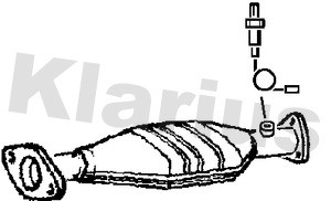 Catalytic Converter Type Approved fits HONDA CIVIC 1.6 95 to 01 Klarius Quality - Picture 2 of 3