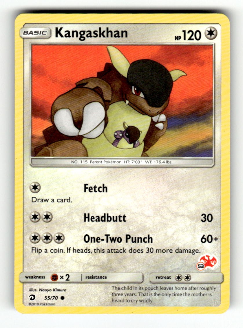 2018 Pokemon DRM Kangaskhan 55/70