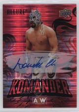 2024 Upper Deck Allure AEW Red Pulsar Auto Komander #43 Rookie Auto RC