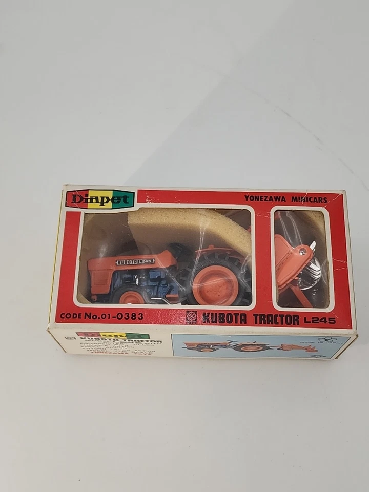 Diapet Kubota L245 общего назначения трактор с вращающийся Tiller набор масштаб 1/23 в коробке - Изображение 2 из 4
