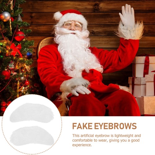  8 pares de Papá Noel Cejas Falsas Navidad Autoadhesivas Cejas Falsas Papá Noel - Imagen 5 de 12