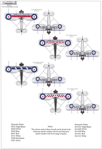 Xtra Decals 1/48 BRISTOL BULLDOG COLLECTION Part 2 - Picture 4 of 4
