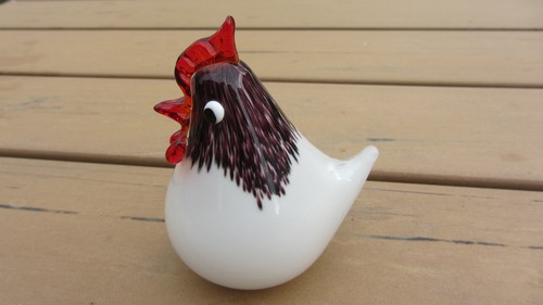 Vintage, OISEAU , POULE , Verre , MURANO ITALY . - Picture 4 of 9