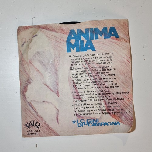 I Cugini di Campagna – Anima Mia / Te la Dico – 45 Giri Originale 1973 – Raro - Foto 1 di 3
