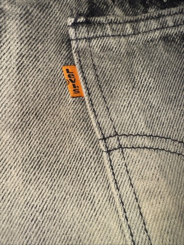 Vintage 550 Levi's Tie Dye Studded Cut Off Denim Shorts Orange Tab Women’s 30” - Picture 6 of 21