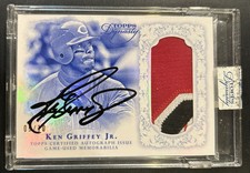KEN GRIFFEY JR 2015 TOPPS DYNASTY 3 COLOR PATCH AUTO #/10 SSP #KG8