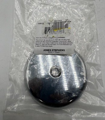 (QTY 6) Jones Stephens T05012 One Hole Drain Face Plate Chrome Plated