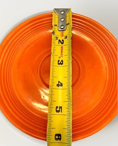 Vintage Fiesta Ware Untertasse 6" Original HLO USA rot grün blau bunt Kitsch Retro - Bild 9 von 13