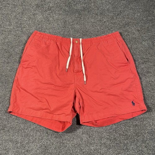 Polo Ralph Lauren Popeline Shorts Herren Größe 2XL Kordelzug Taille Chino Preppy