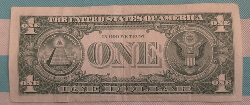 Off Center Dollar Bill 1963 A - Picture 3 of 3