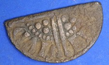 Medieval hammered cut long cross half penny, 0.70g  34975