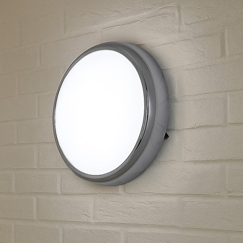 LEDBRITE LED Chrome 2D Ceiling & Wall Light IP65 8–16W 1920lm 5CCT 2700K - 6000K - Picture 7 of 8