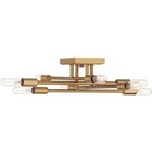 Savoy House Lighting 6-7003-8-322 Lyrique Semi-Flush Mount Warm Brass