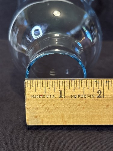 Rüschen Top Glas Kerze Hurricane 6,5” hoch, 1,6” Basis (1-5/8” Monteur) - Bild 3 von 6