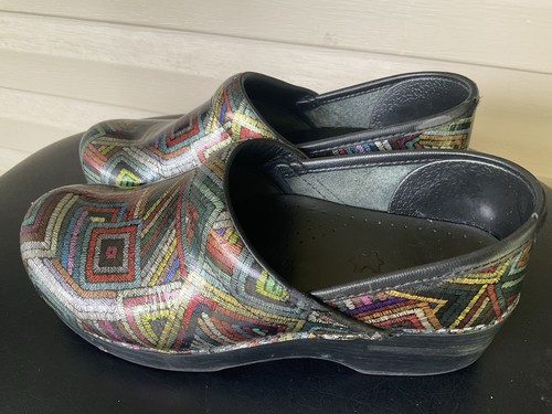 Dansko Professional Clogs Lackleder 37 / 6,5 Mehrfarbig Metallic Arbeit - Bild 1 von 6