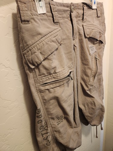 G-Star Raw Men's Dune Beige Rovic Relaxed Shorts Sz Small - Picture 2 of 8