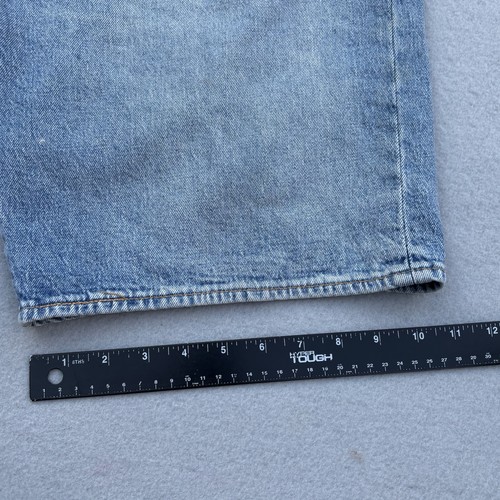 Big E Levi's 501 Mens 40 Jean Shorts Button Fly Denim Blue Distressed - Picture 6 of 12