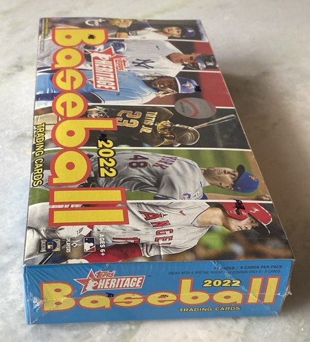2022 Topps Heritage Baseball Factory SEALED NEW Hobby Box (24 Packs) - Picture 5 of 15