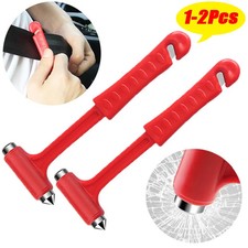 Dual-purpose emergency car safety escape hammer, glass breaker, seat belt cutter