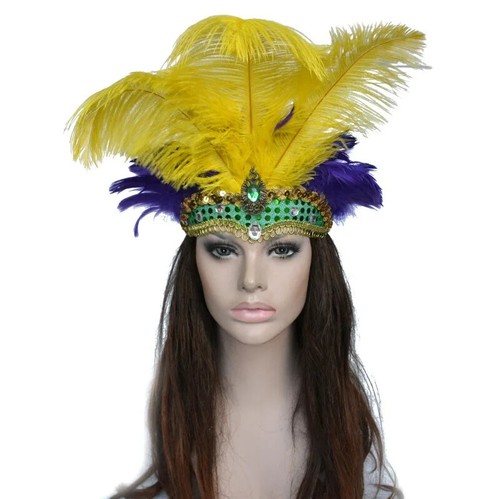 Women Carnival Party Feather Headdress Headpiece for Party lot - Picture 9 of 33