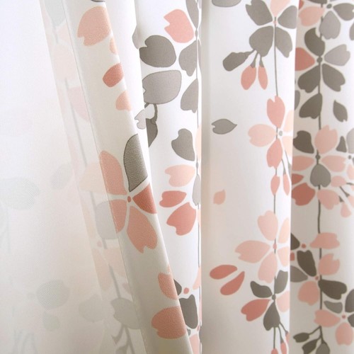 Elegant Weeping Flower Light Filtering Curtains, 52"W x 84"L for Living Spaces - Picture 6 of 9