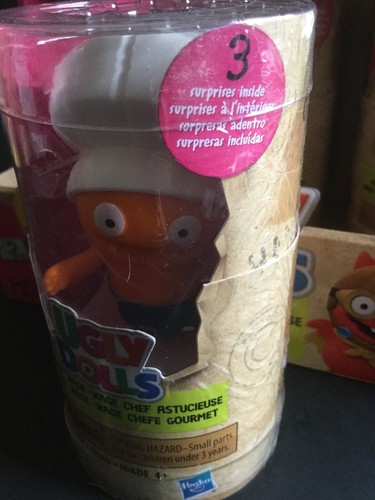 Ugly Dolls The Movie "Savvy Chef Wage White Hat" 3 Überraschungen Brandneu in Verpackung kostenloser Versand - Bild 2 von 4