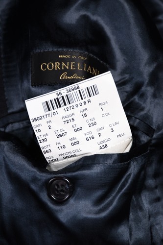 Corneliani Wool Long Coat Men's size IT 56/ XL - Picture 12 of 14